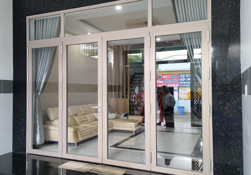 Sản phẩm của Phú Cường Window Cửa đi 4 cánh mở quay